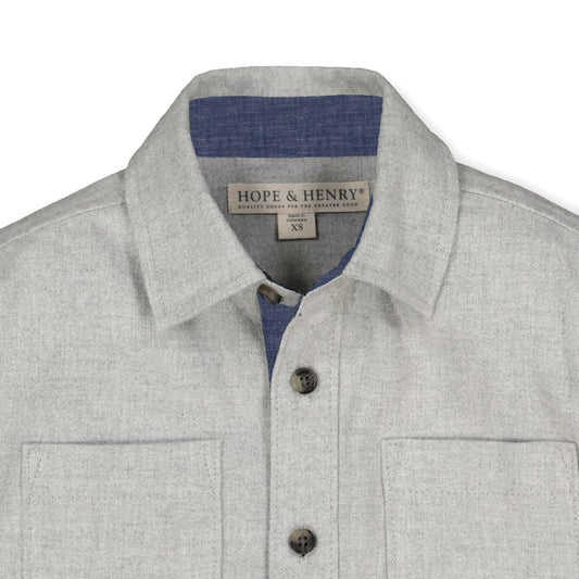 Organic Flannel Shirt with Elbow Patches - Baby