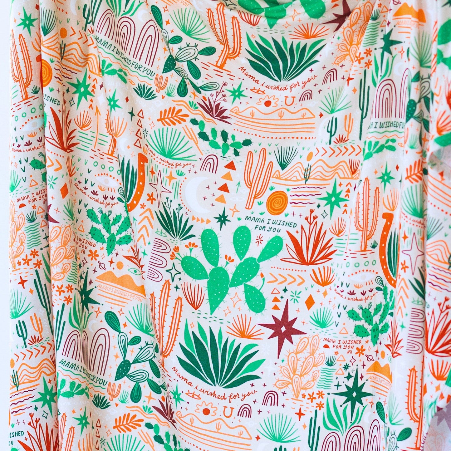 The Forever Swaddle Blanket | Desert Cactus (Beige)