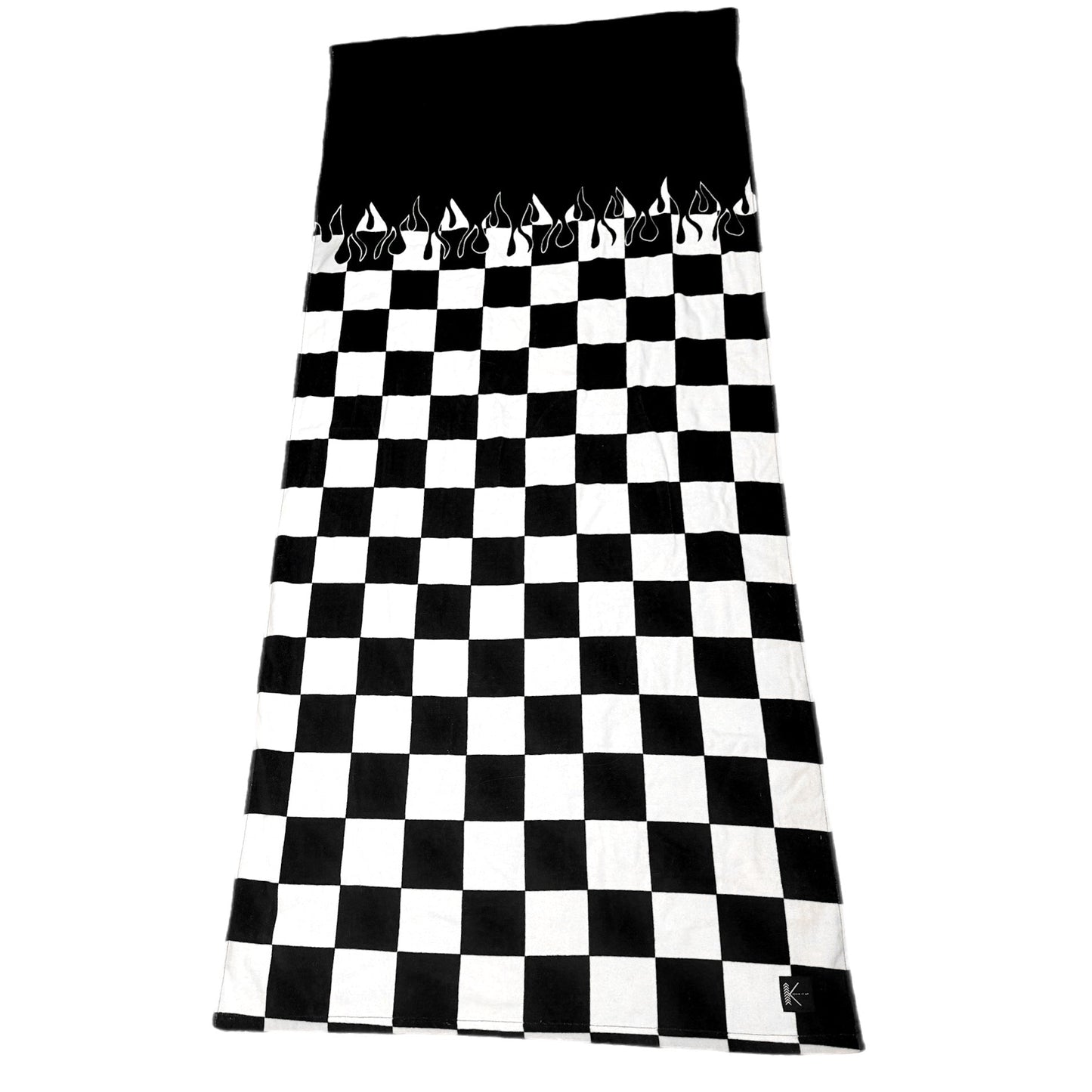 Checker Flame Beach Towel