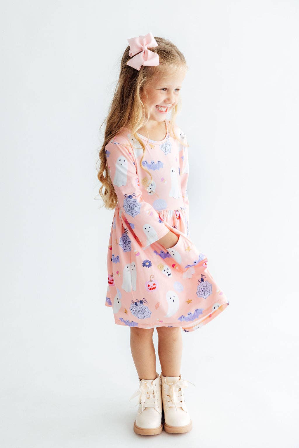 Spooky Sweetheart 3/4 Sleeve Pocket Dress