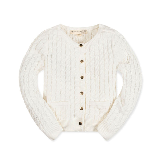 Classic Cable Organic Cardigan