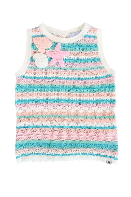 Seashore Stripe Knit Tank