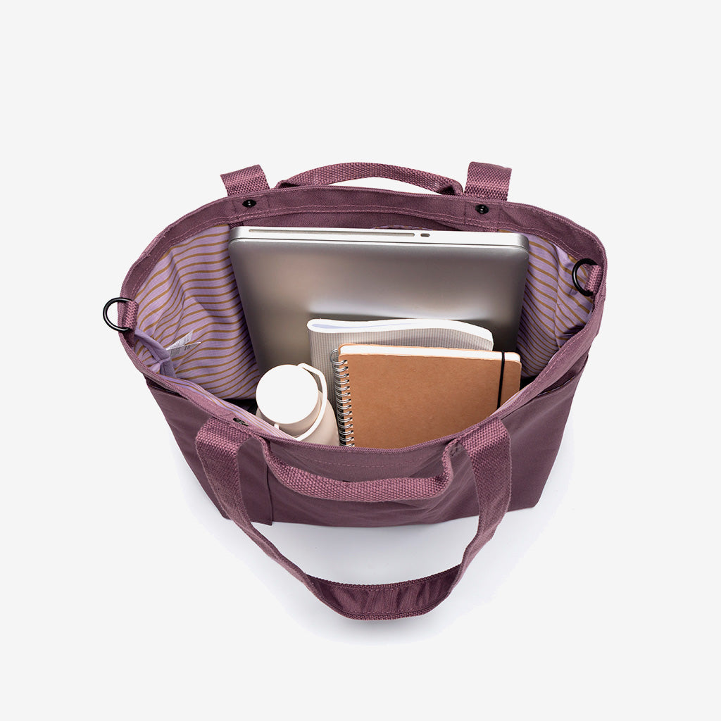 Raw Tote Bag Maroon