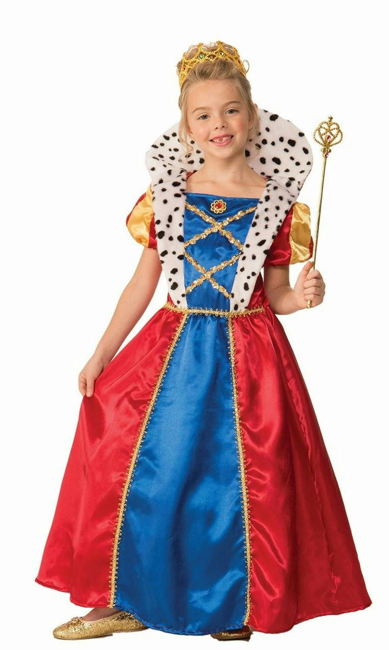 Girls Royal Queen Child Costume Dress Size Small 4-6