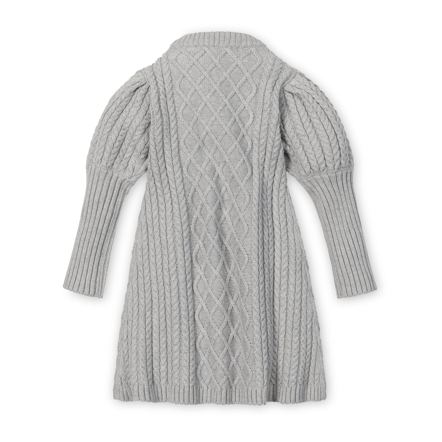 Organic Mock Neck Button Placket Sweater Dress