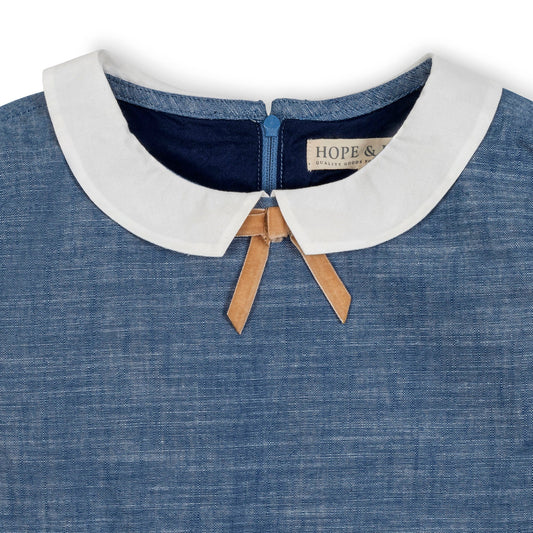 Organic Chambray Empire Dress