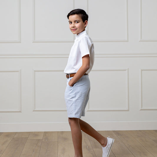 Organic Seersucker Short