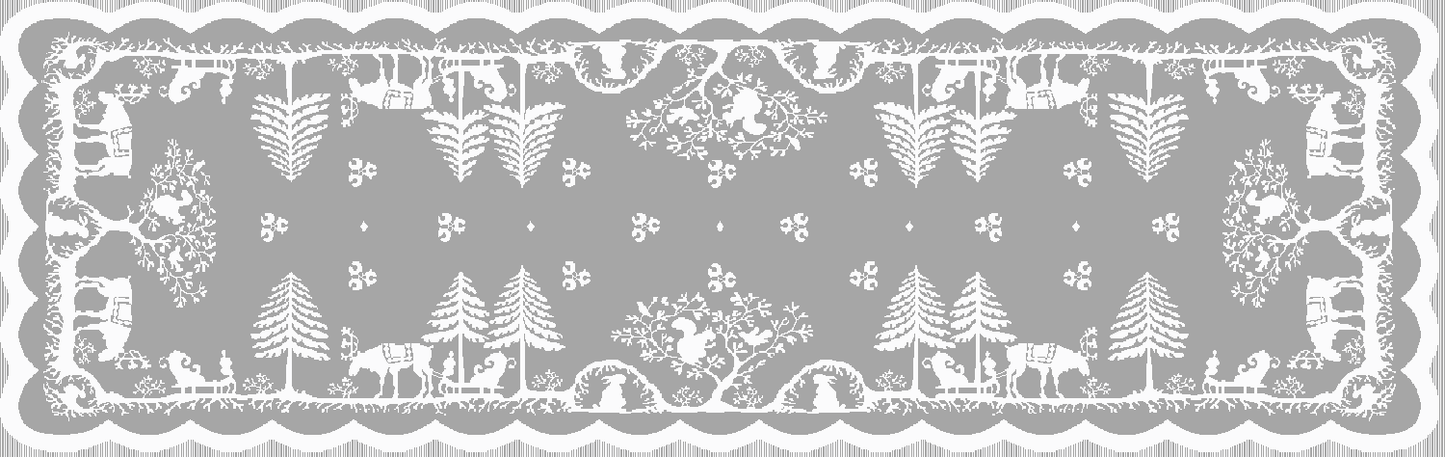 Prince of Scots Scottish Leno Gauze Mantle Scarf - Snow Lurex