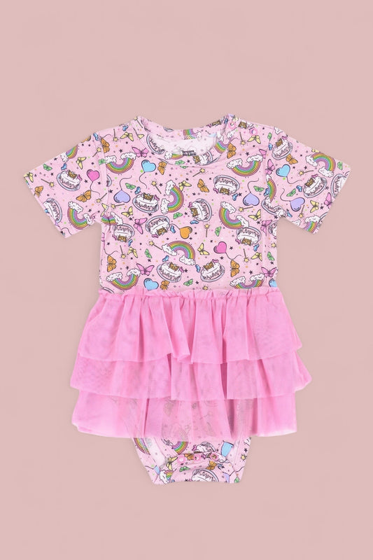 ONCE UPON A BIRTHDAY DREAM TUTU BODYSUIT DRESS