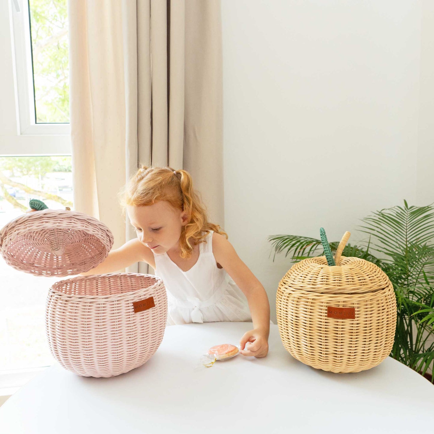 Apple Storage Basket Small - Pink