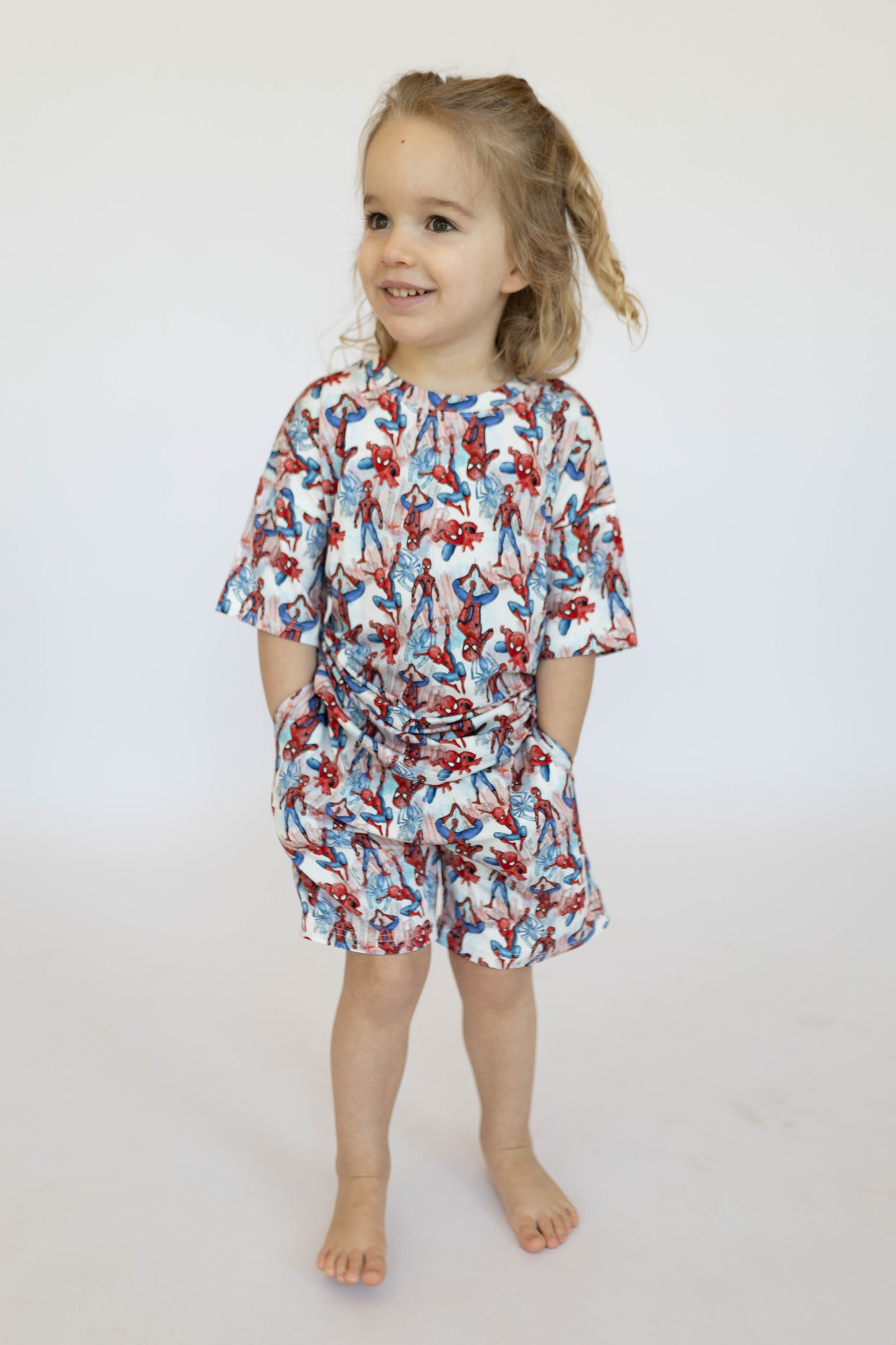 Watercolor Spider-Man Boys Casual Set