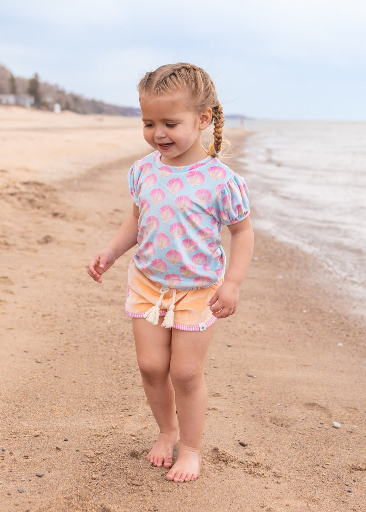 Serene Seashell Shirt & Short Set
