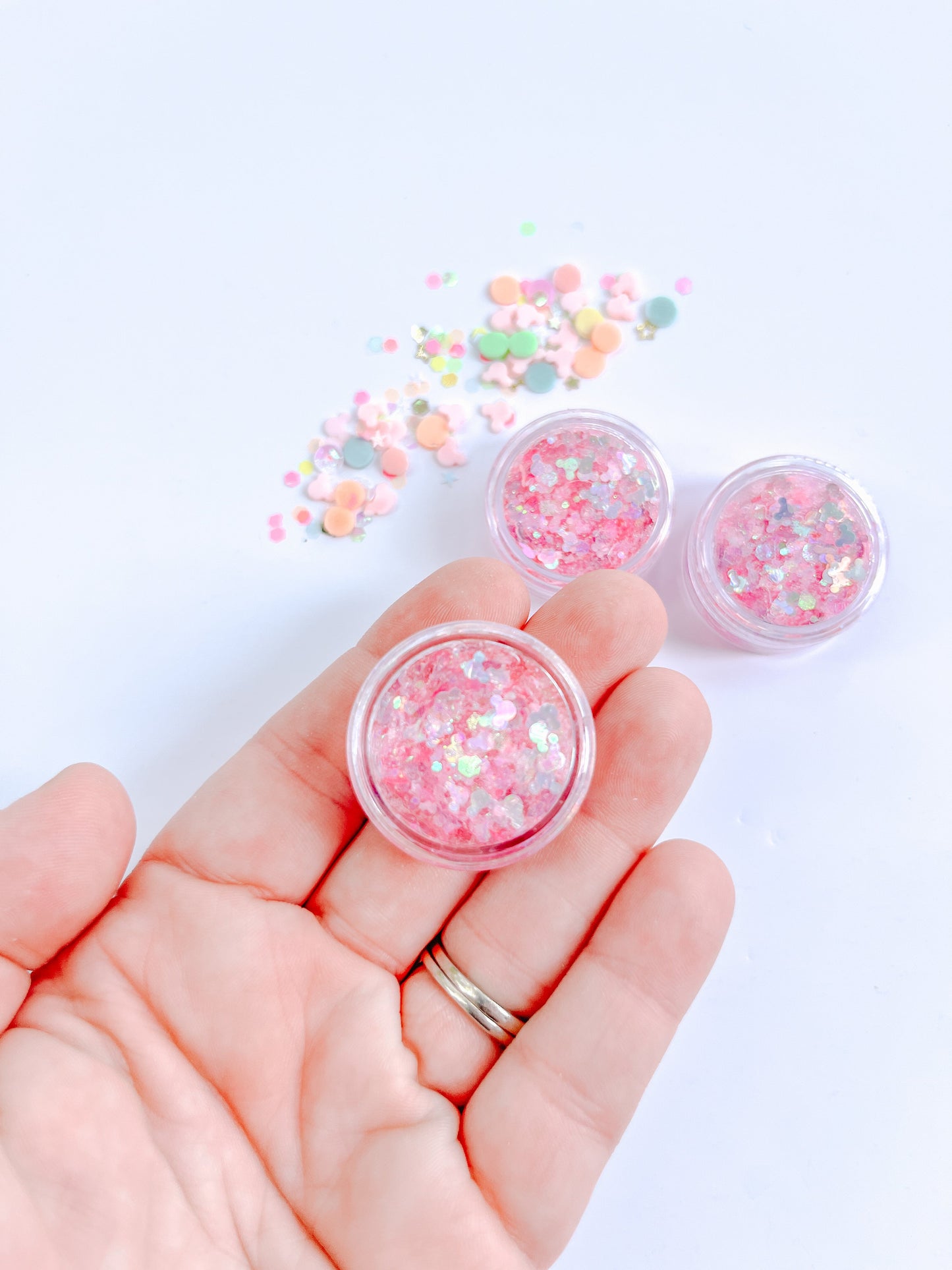 Magical Pink Mouse Hair Glitter Gel