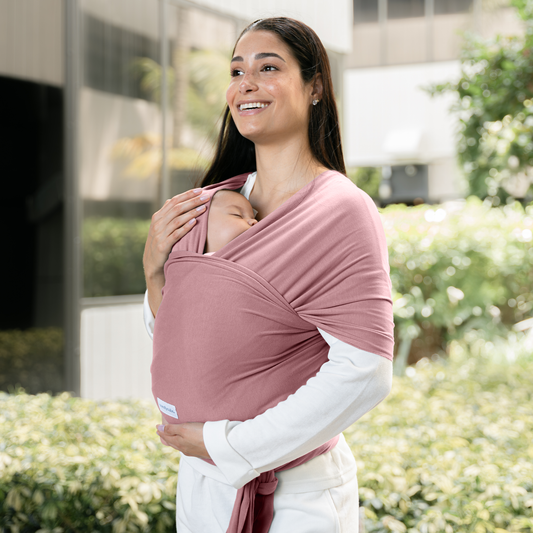 Baby Wrap Carrier in Mauve