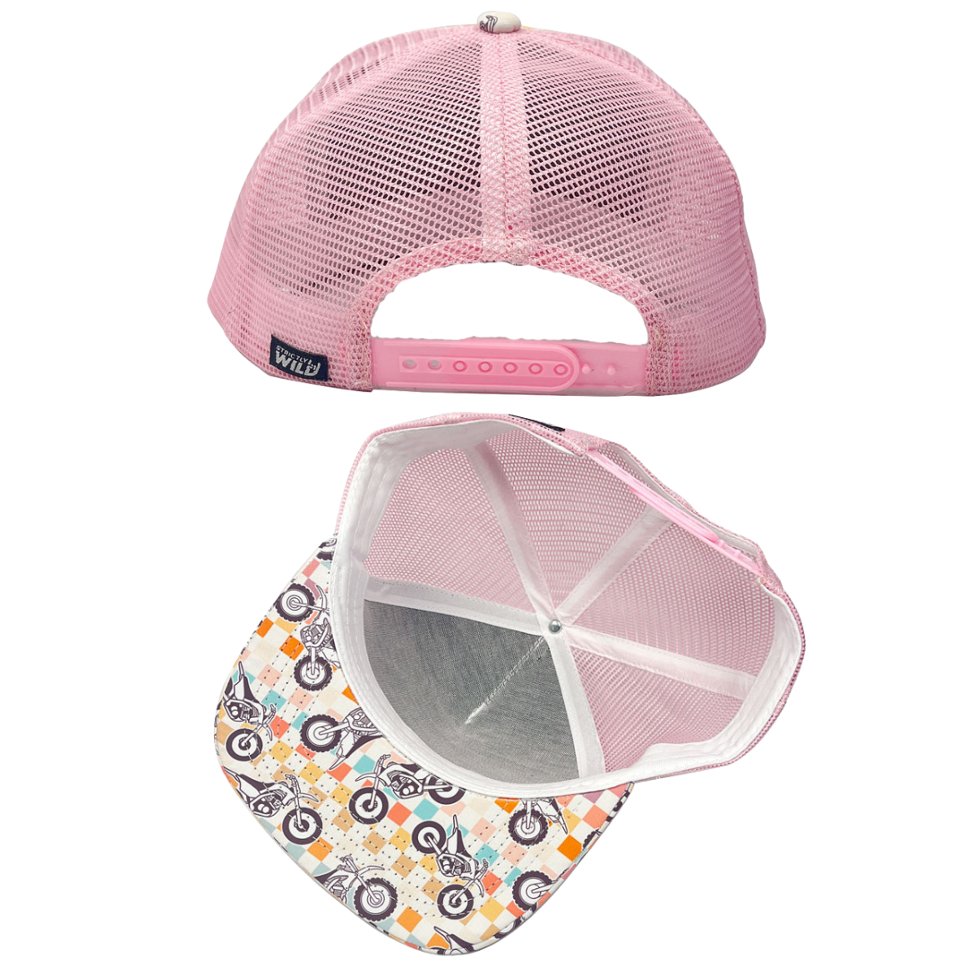 Checkered Chick Snapback Hat