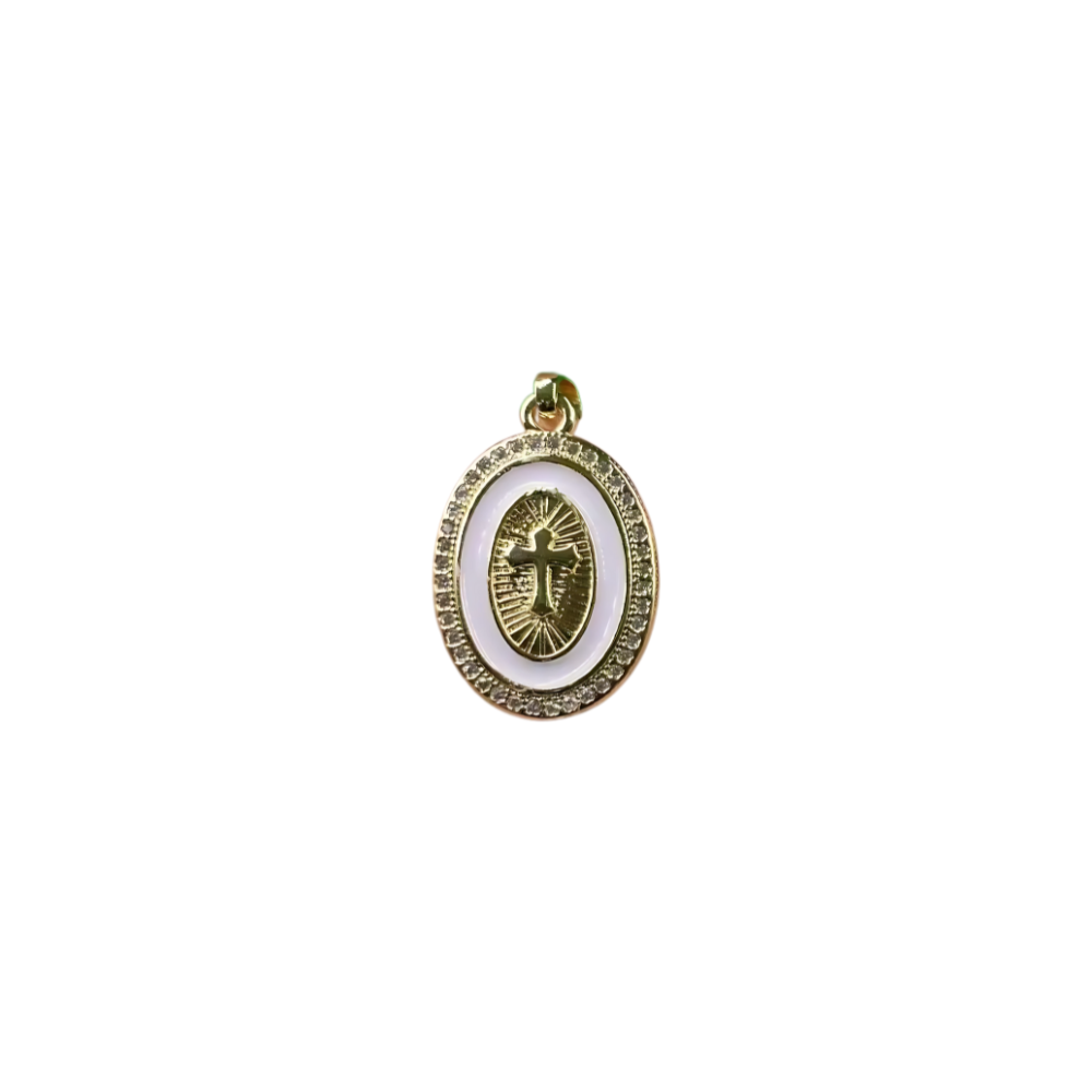 Faith Oval Charm