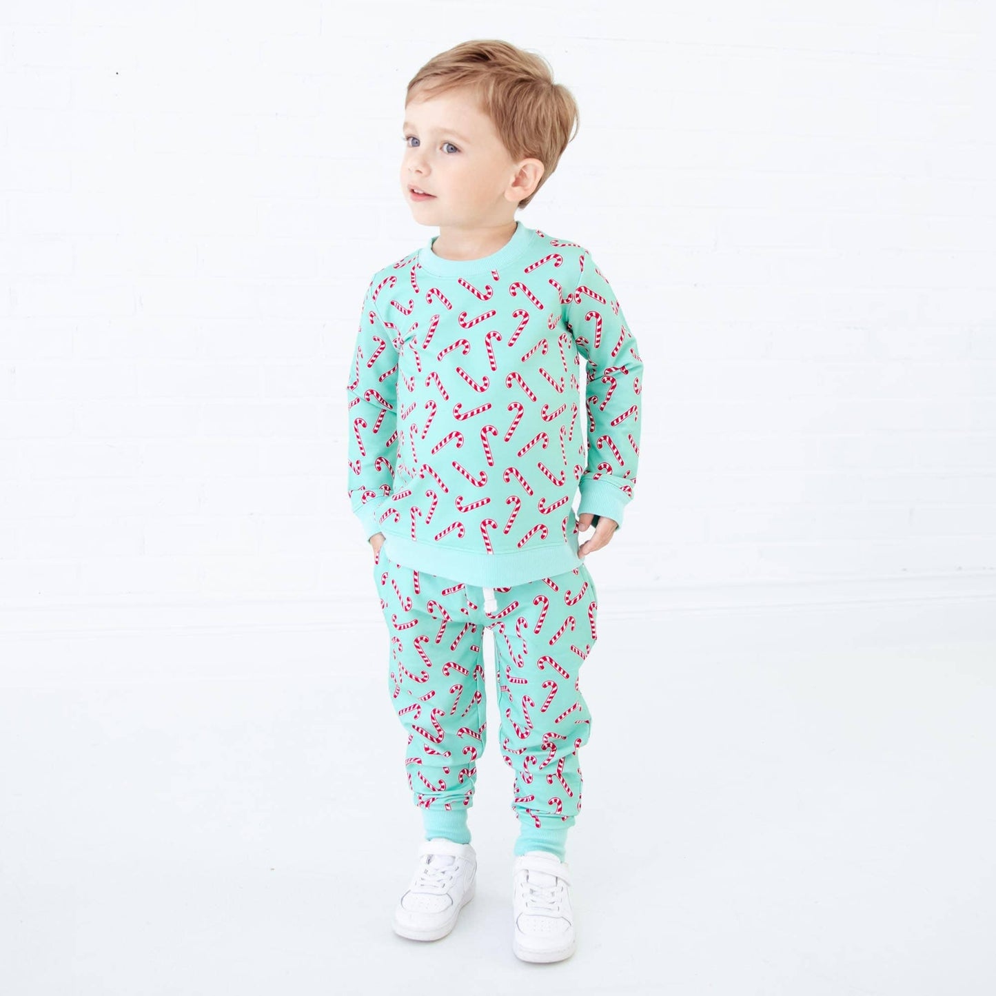 Candy Cane Lane Mint Jogger Set