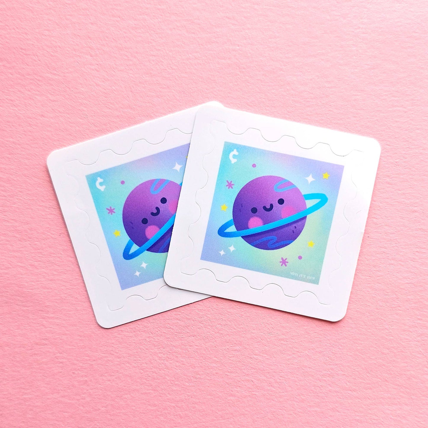 Happy Planet Stamp Sticker