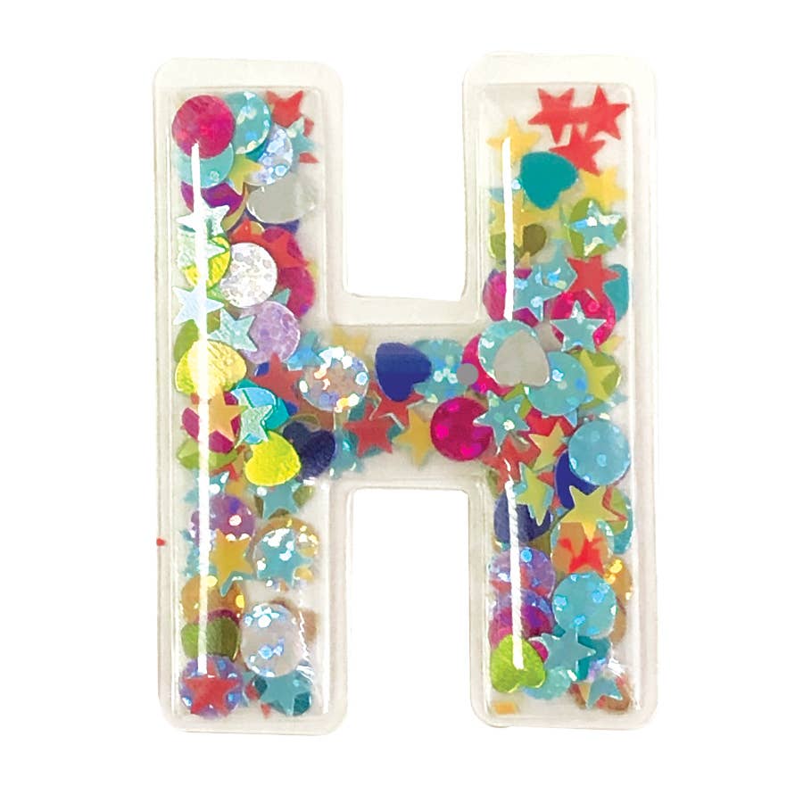 H Confetti Sticker Patch