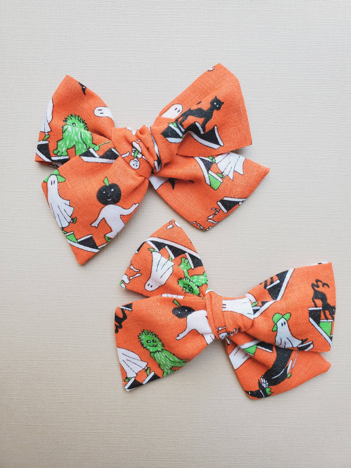 Halloween Bow on Clip • Ghouls & Goblins