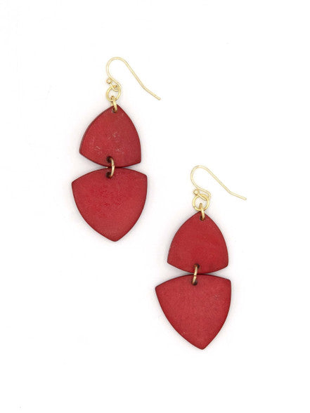 Modern Poppy Dangle Earrings