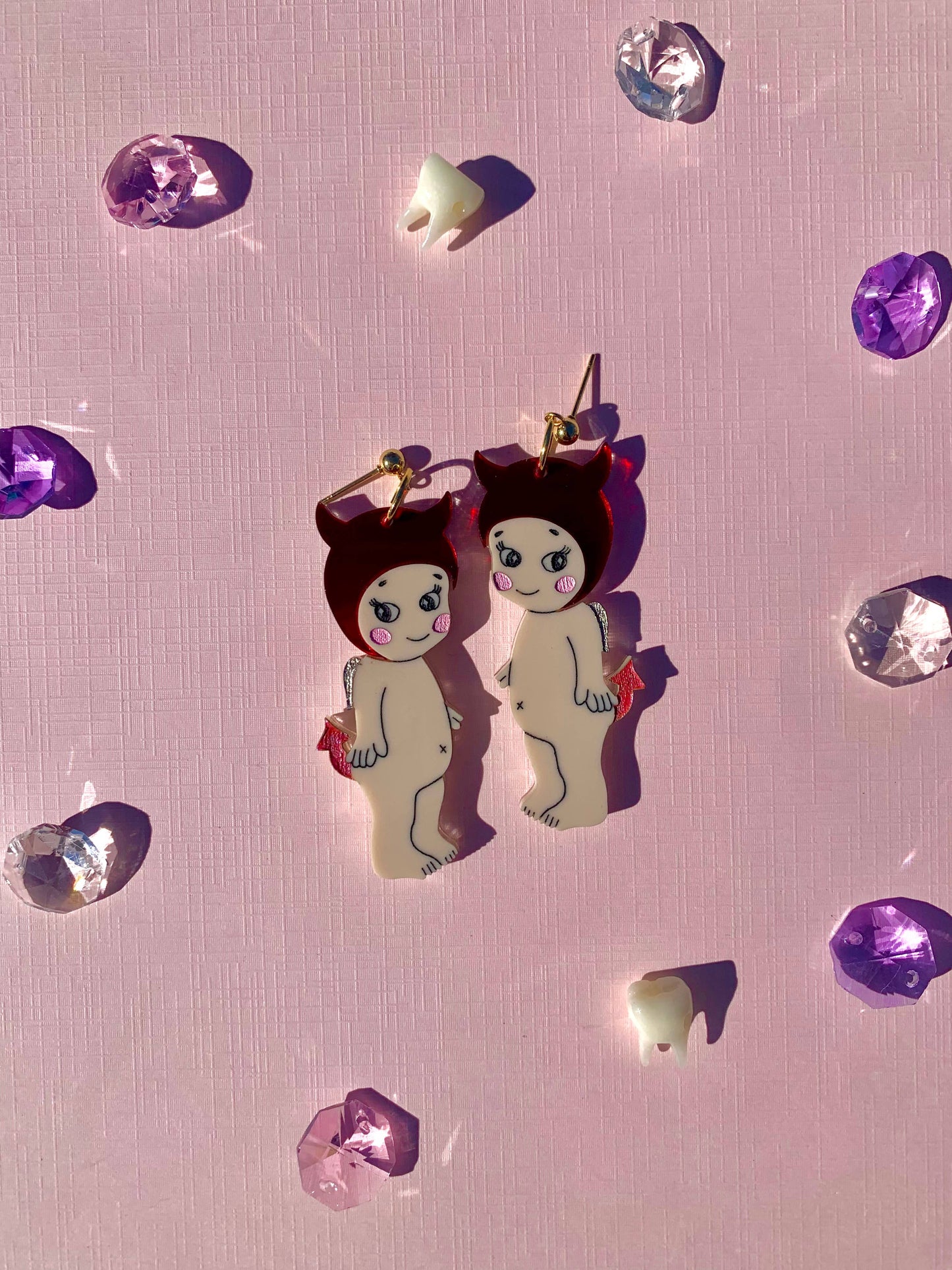 Not So Sonny Angel Acrylic Earrings
