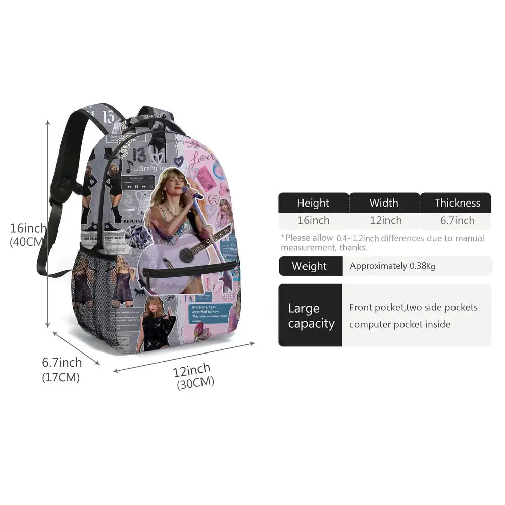 Blue Dog printed backpack