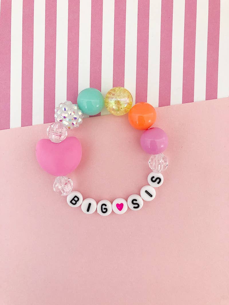 Big Sis/Lil Sis Silicone Heart Bracelet