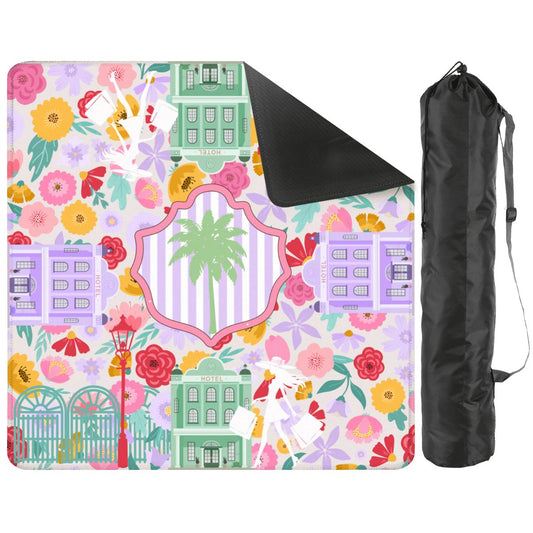 Charleston South Carolina Mahjong Floral Preppy Mahjong Mat