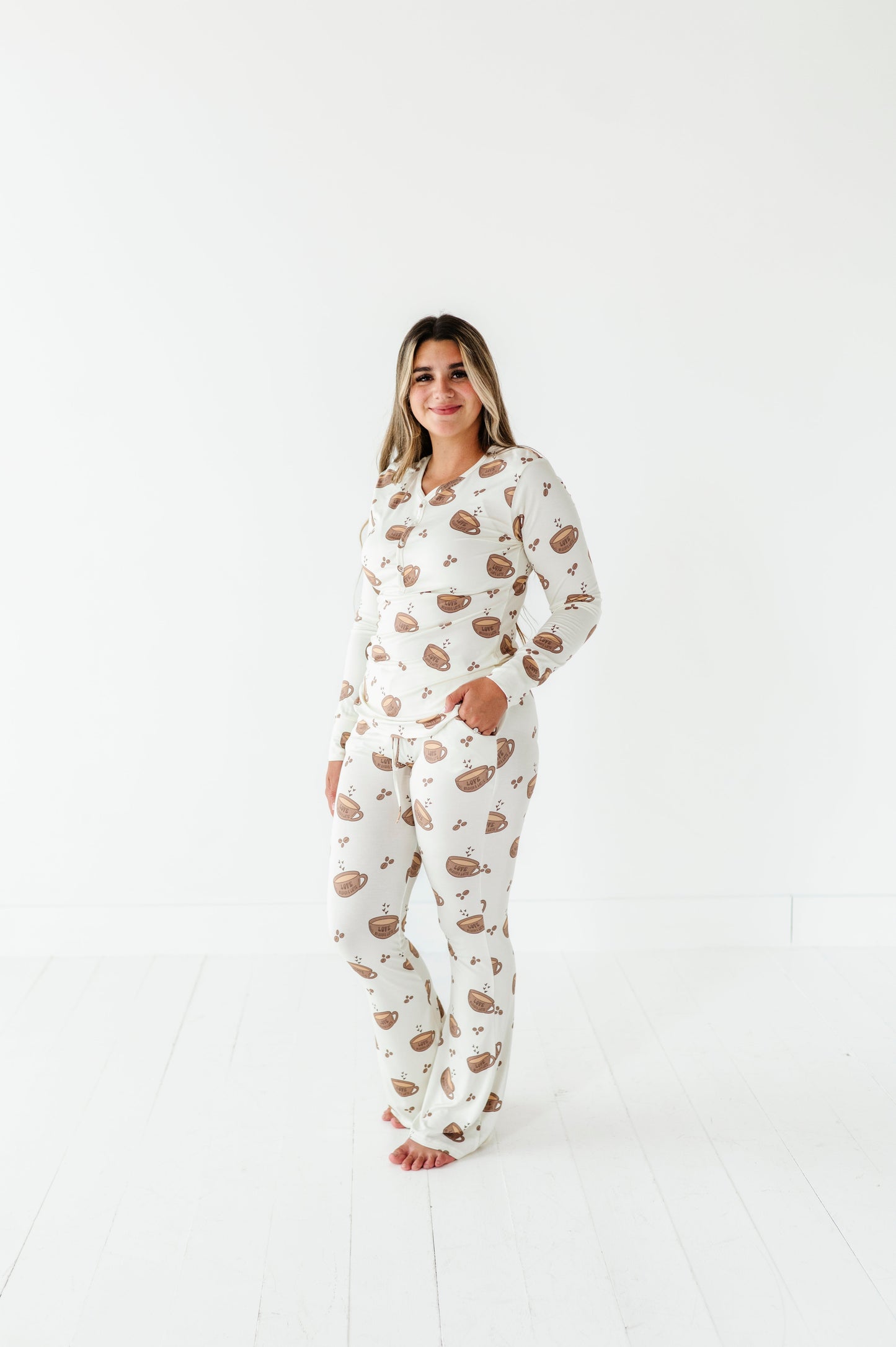 WOMENS LOVE MY BABY A LATTE BAMBOO
