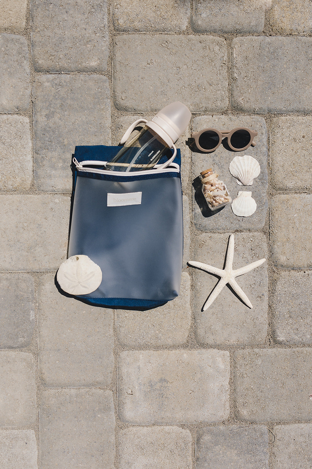 Large Pouch (Pink and Navy)