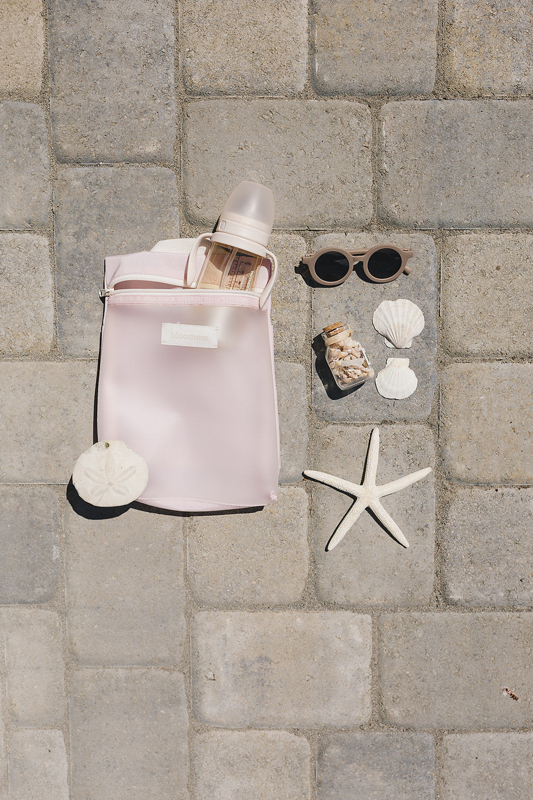 Large Pouch (Pink and Navy)