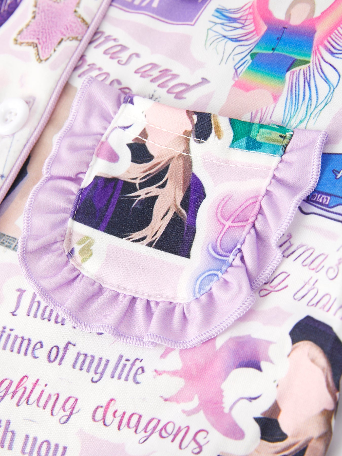 TS Character Print Girls Pajamas