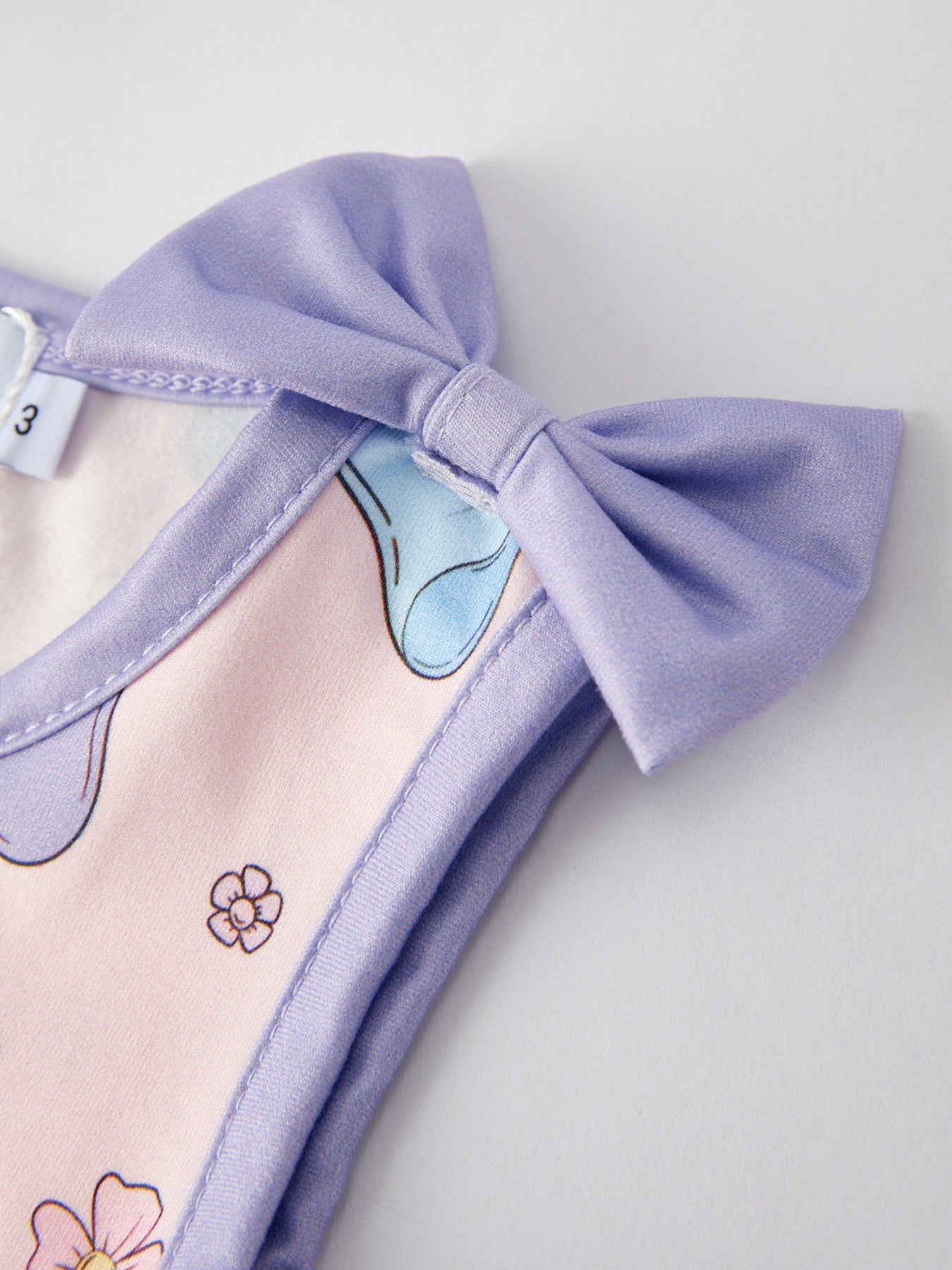 Girls Purple Bow Sleeveless tank Top and Shorts Set