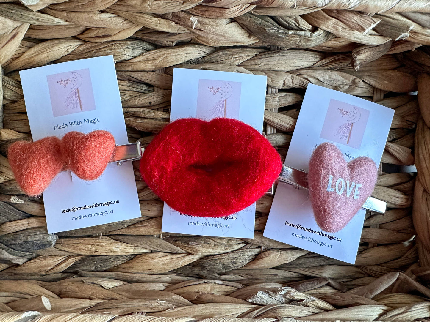 Dainty hearts Hair Clip