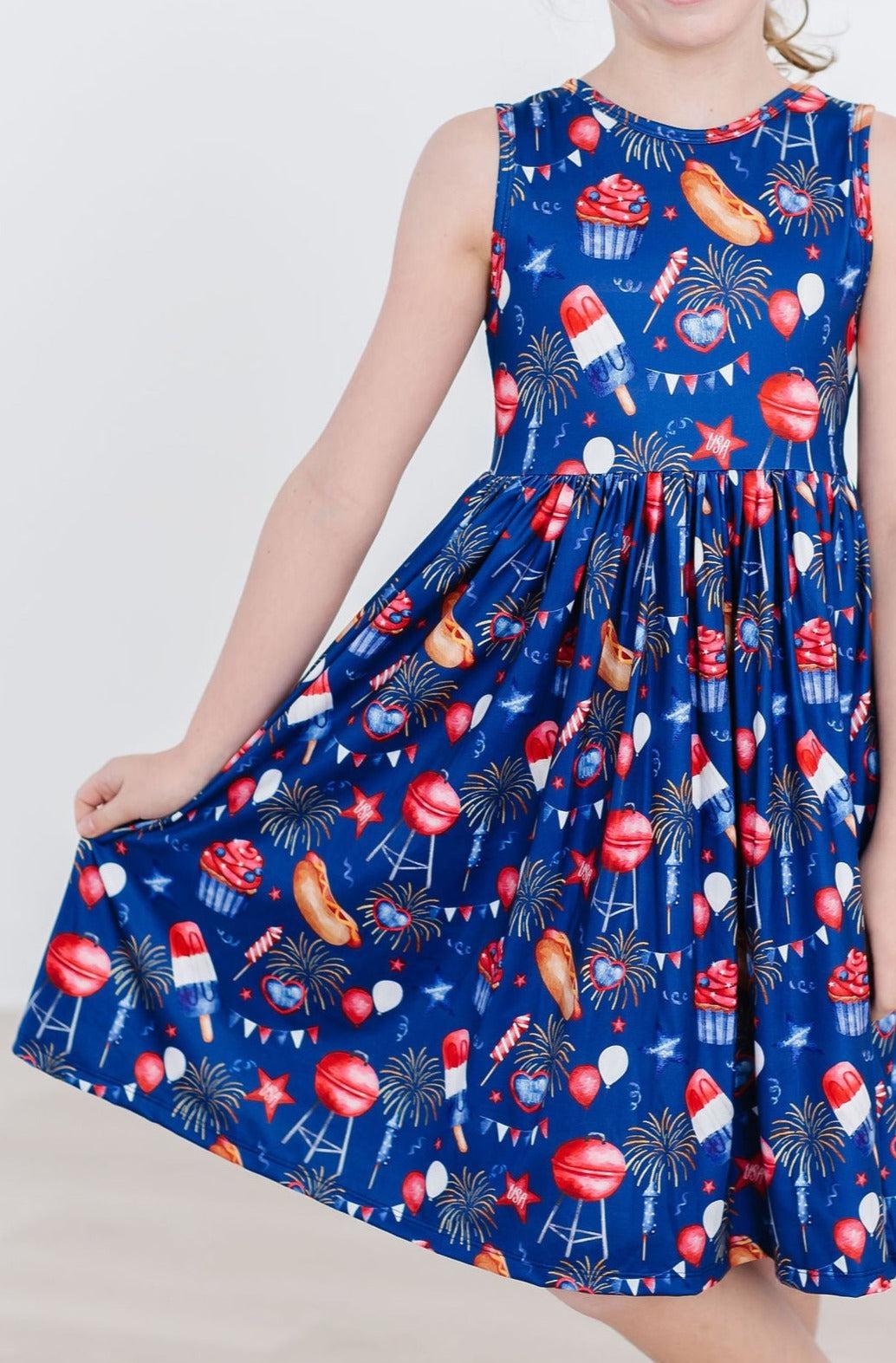 You Look Like the 4th of July Tank Twirl Dress Unicorn Tooth You Look Like the 4th of July Tank Twirl Dress Unicorn Tooth
