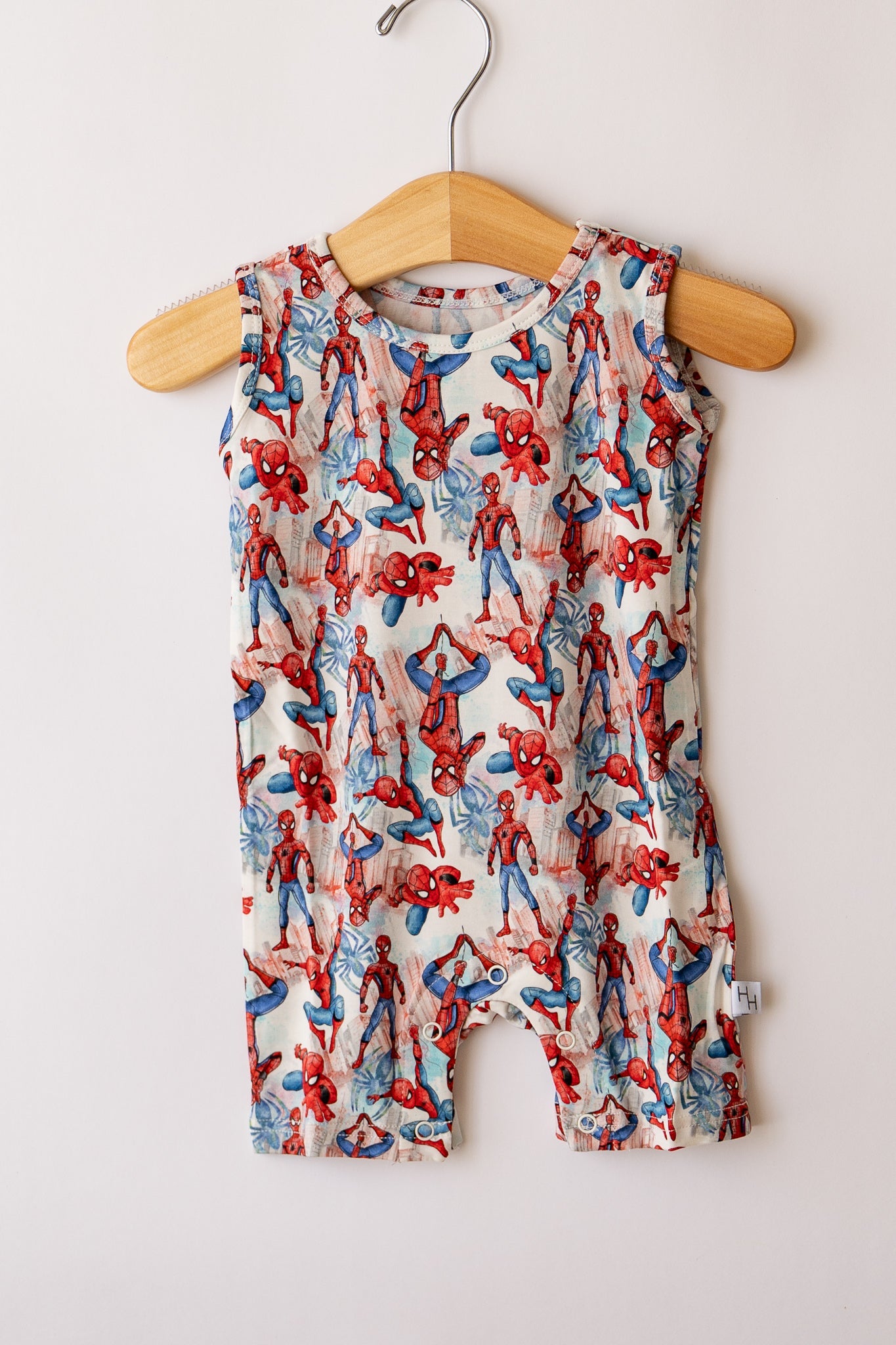 Watercolor Spider-Man Shorty Tank Romper