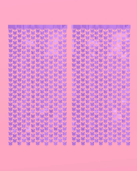Butterfly Curtain - purple foil curtain