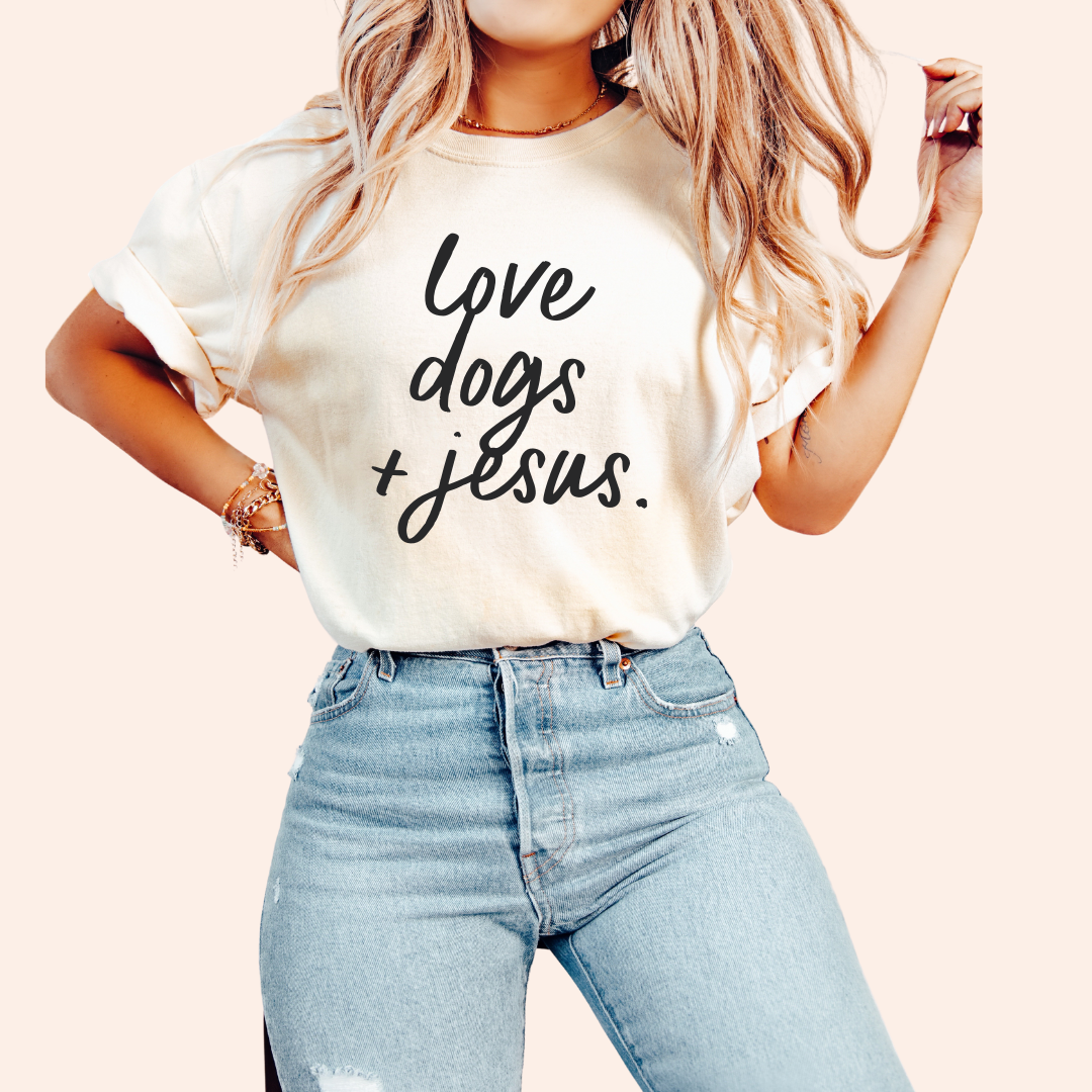 Love Dogs & Jesus Tee - preorder