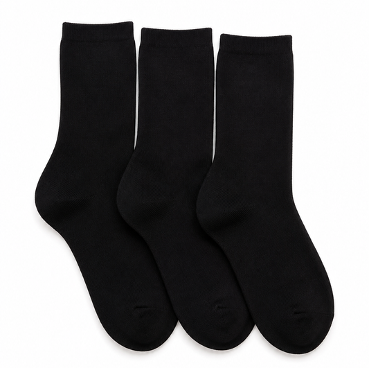 CREW 3- Pack Seamless Toe Socks great with Sensory Sensitivities