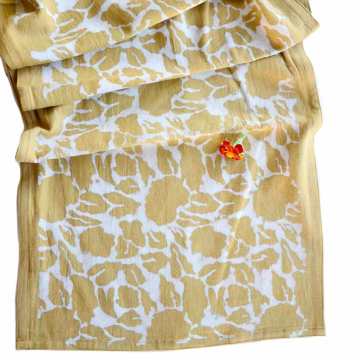 Mustard Cotton Table Runner - Yan