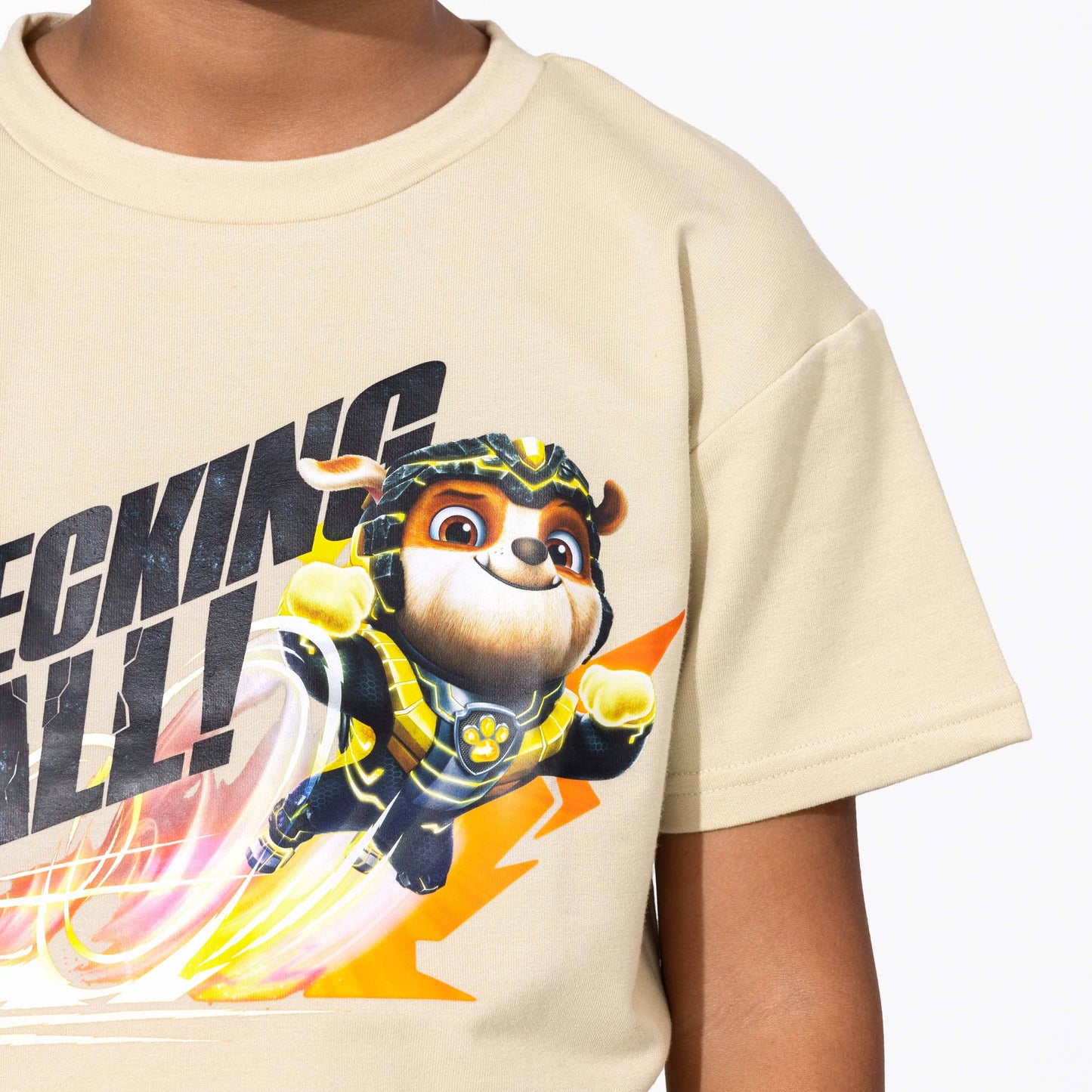 PAW Patrol Mighty Movie Rubble Oat Bamboo Kids T-Shirt