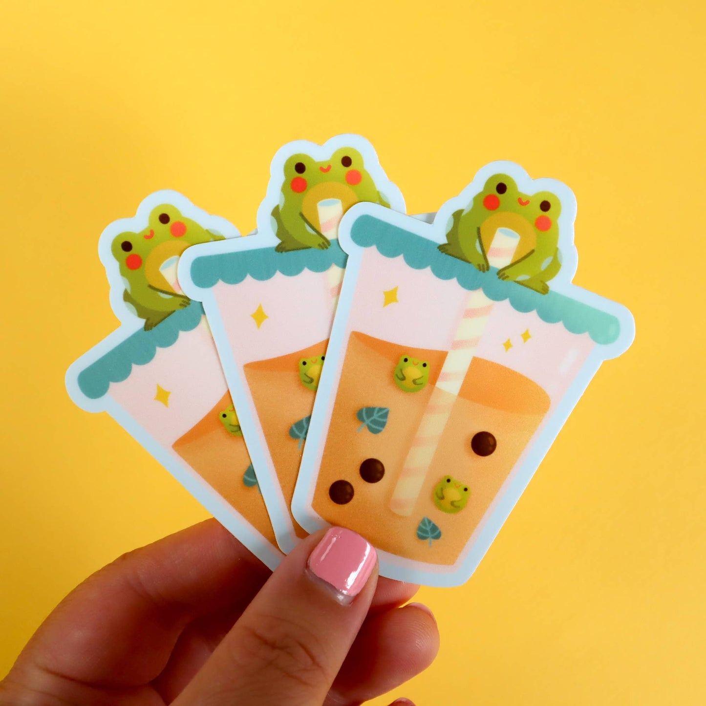 Froggy Boba Sticker