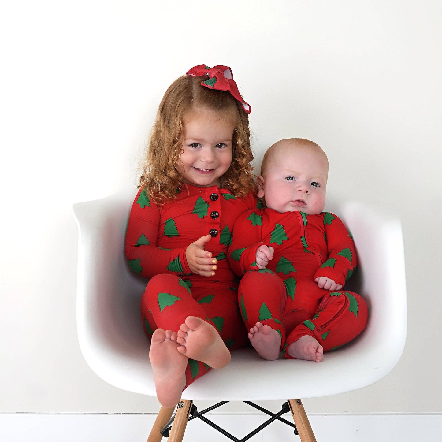Christmas Trees Convertible Zip Onesie