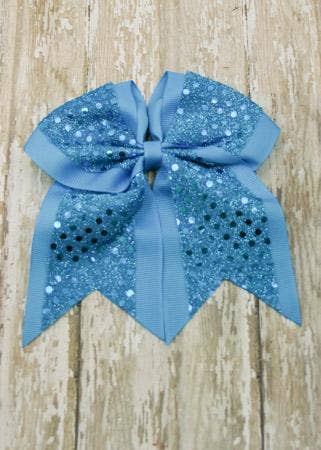 Sequin Cheer Hair Bows
