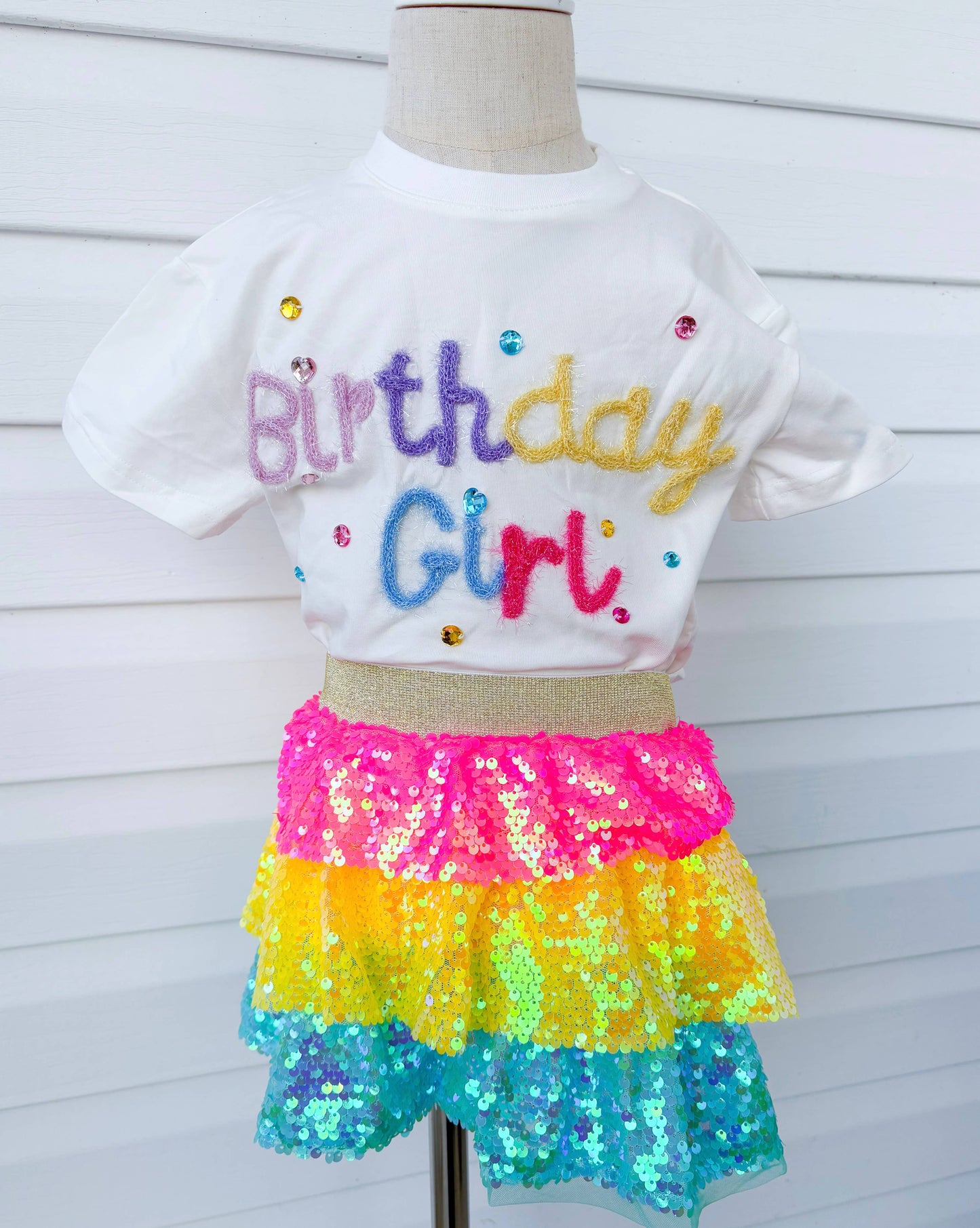 Birthday Girl Tinsel Top