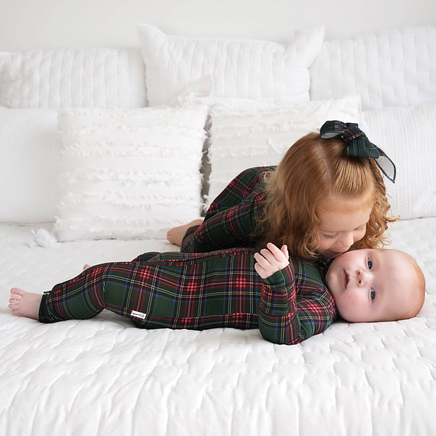 Tartan Convertible Zip Onesie
