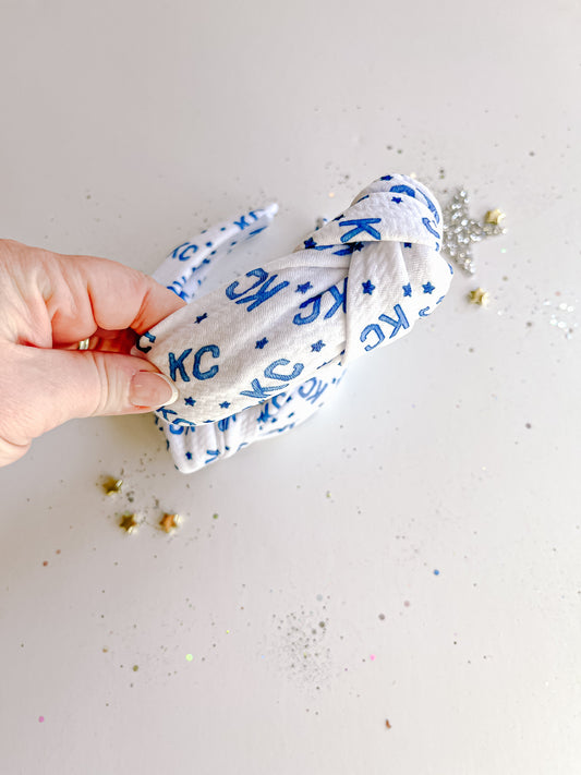 Navy KC Sporting Knotted Headband