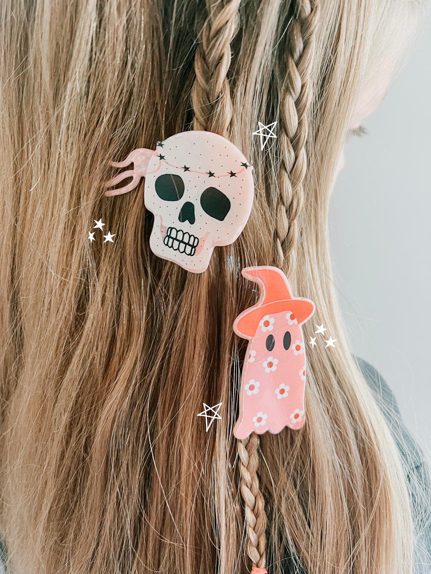 Boho Spooky Icon Hair Clips
