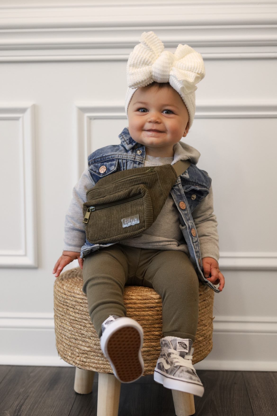 The Play Date Kids Belt Bag- Olive Green